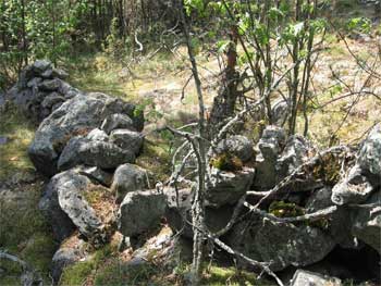 Каменные валы на Лапинмяки